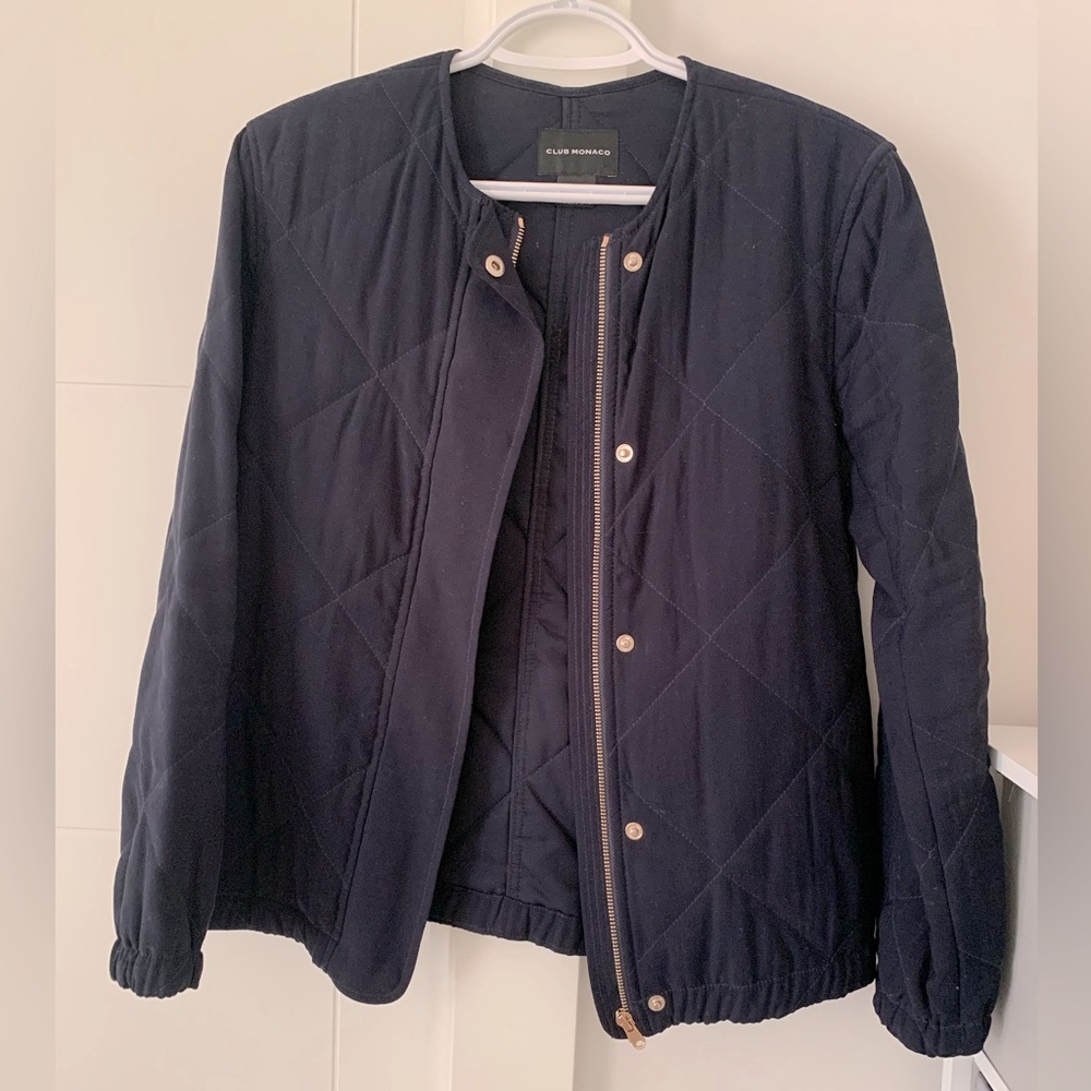 Club Monaco quilted jacket worn twice